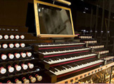 Console of the organ of Evreux